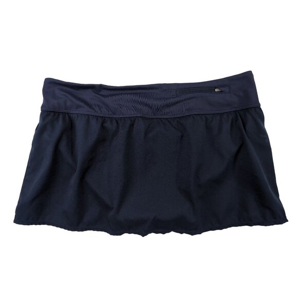 Nike Swim Skirt Attached Brief Womens‎ L Blue Bottoms Boardskirt - Picture 3 of 8